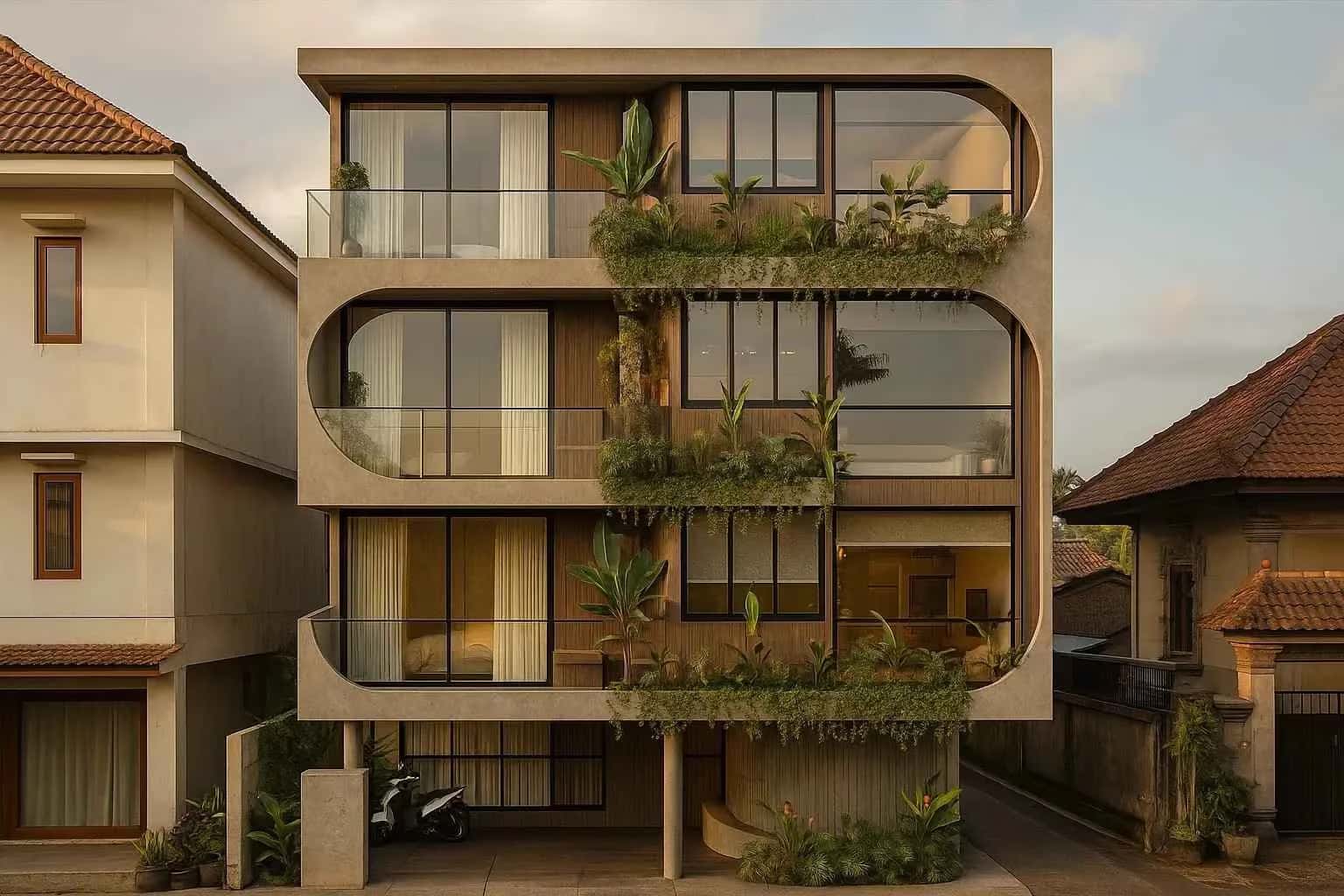 Modern Freehold Apartments With Rooftop Oasis And Rice Paddy Views — photo 1