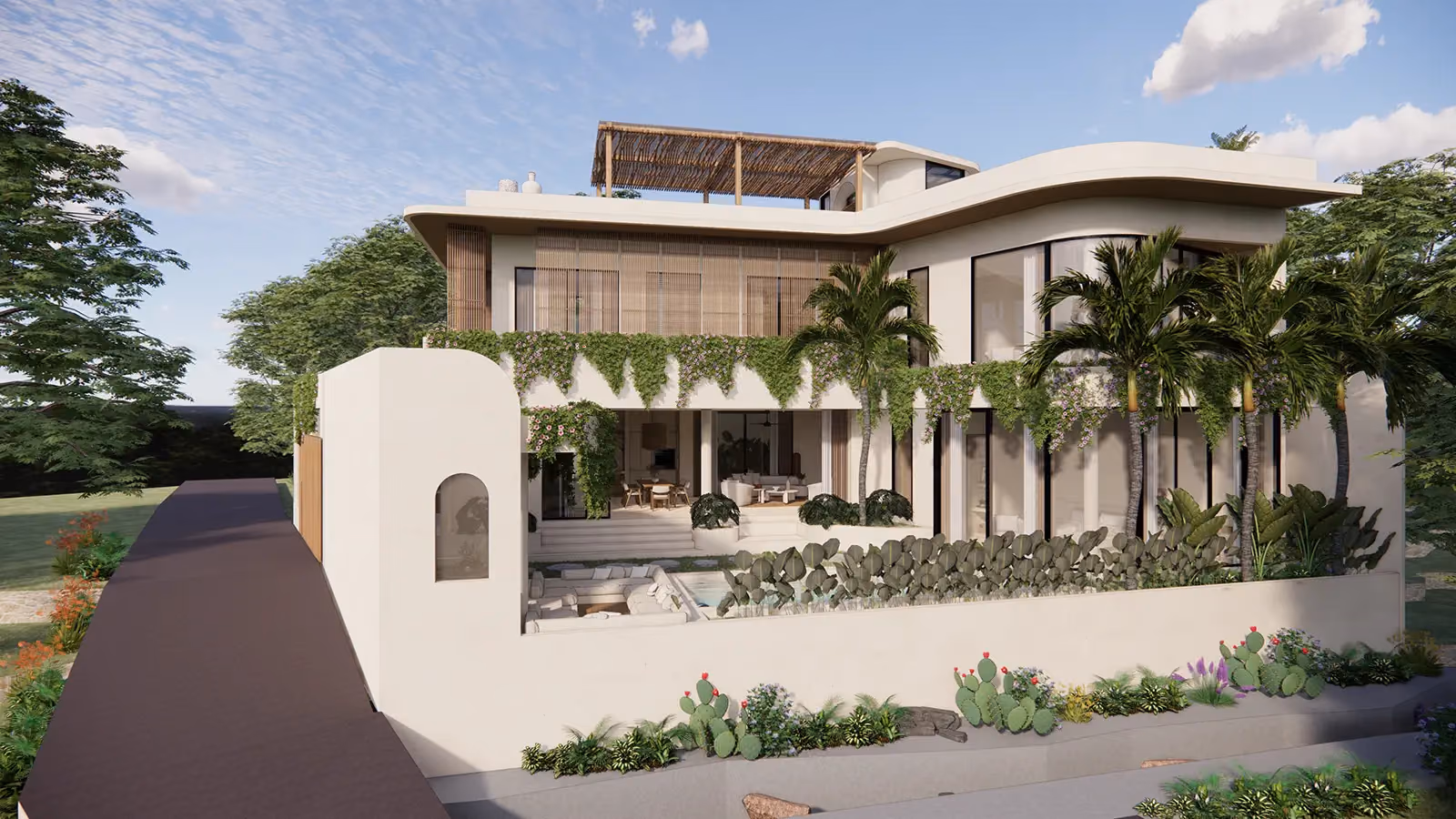 Stunning 4-Bedroom Tropical Mediterranean Villa With Sunset Views In Babakan — photo 1