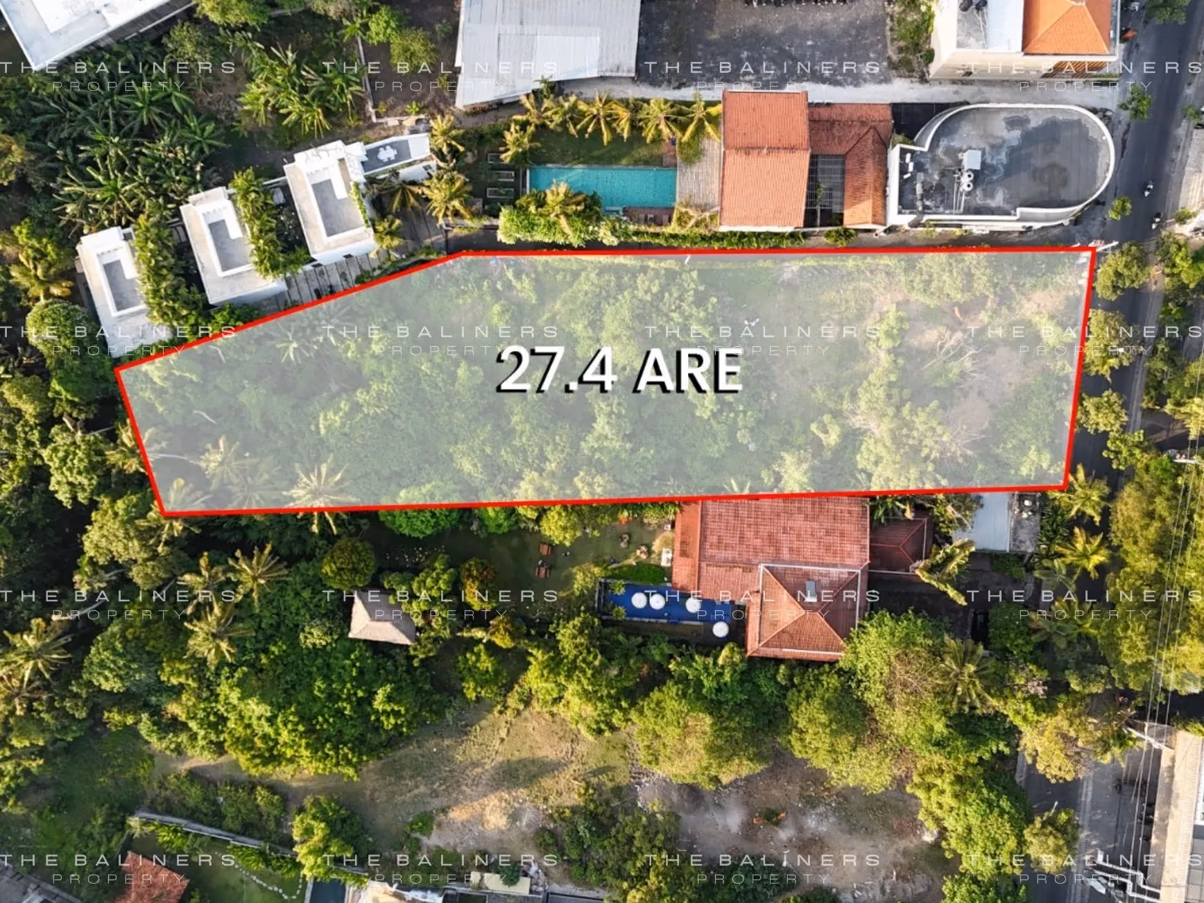 A Large Scale Pererenan Plot With A Natural Backdrop — photo 1