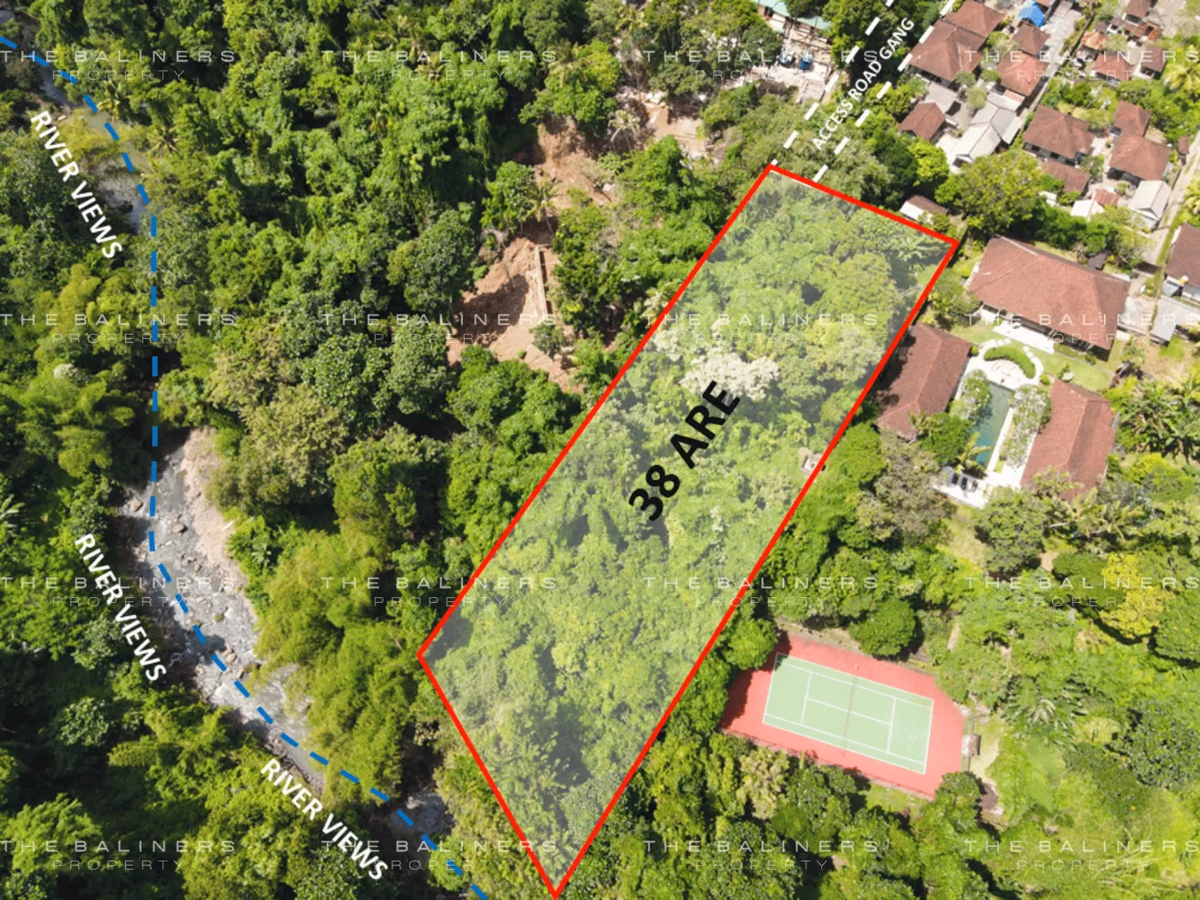 Expansive Jungle And River View Land In Kediri, Tabanan — photo 1
