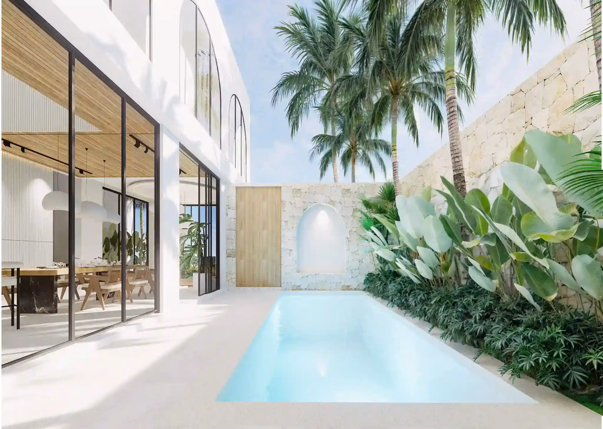 Contemporary Villa In Balangan With Rooftop Terrace And Bbq Area — photo 1