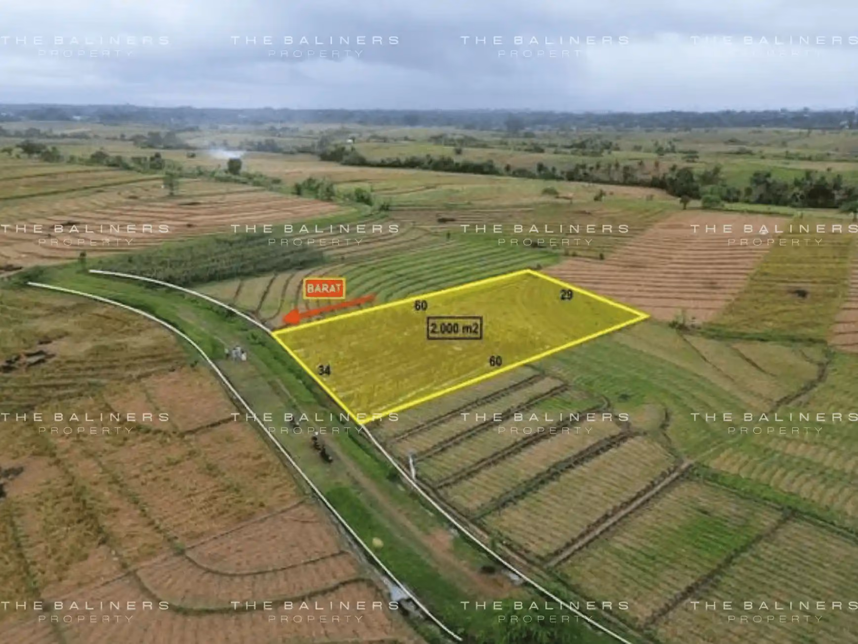 Spacious 20 Are Freehold Land In Beraban, Tabanan — photo 1