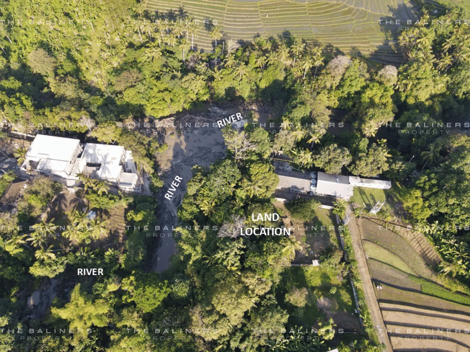Riverside Leasehold Land In Nyanyi, Tabanan — photo 1