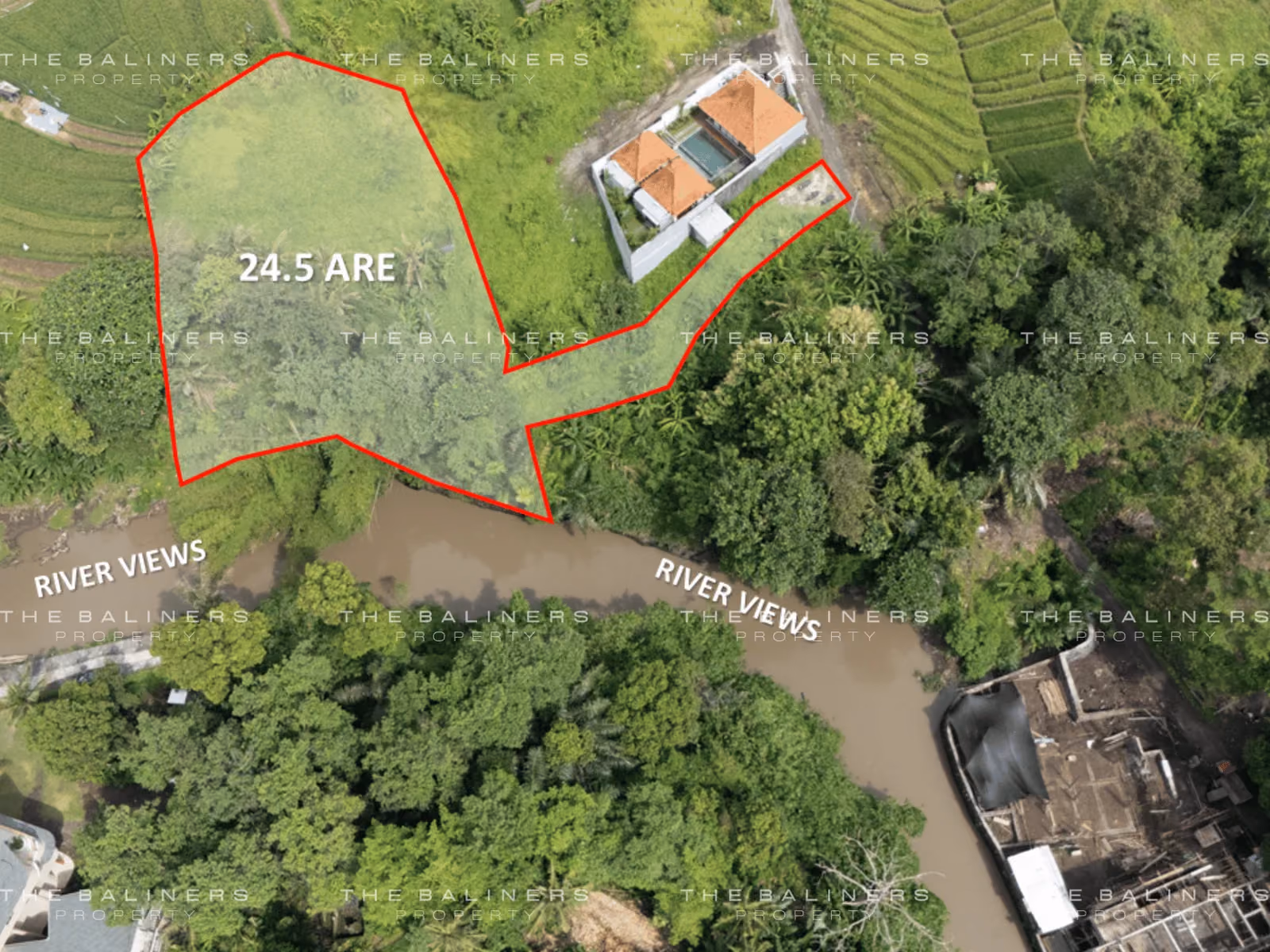 Riverside Serenity In Kaba-Kaba, Tabanan – Freehold Land For Visionary Development — photo 1