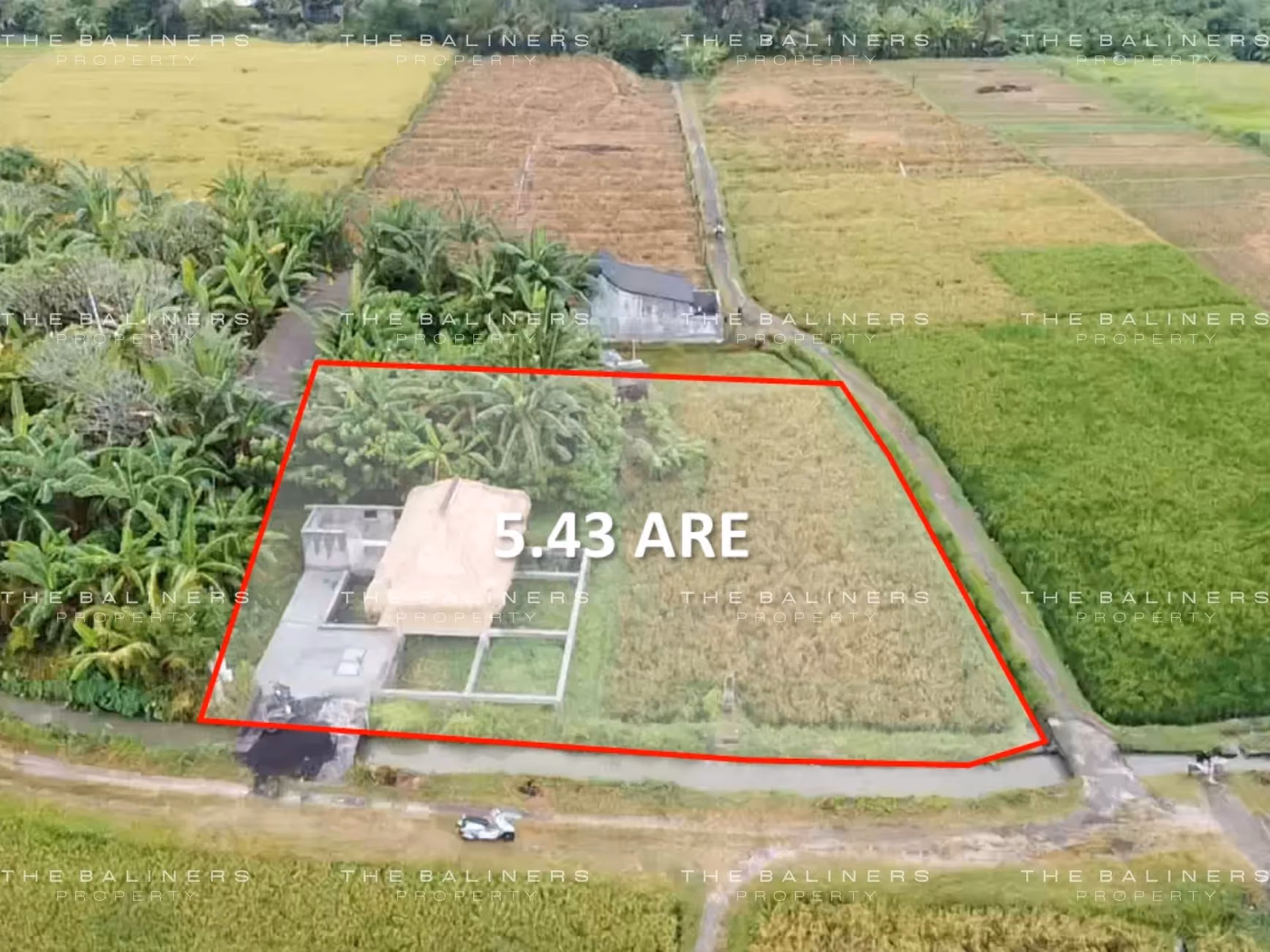 Build-Ready Leasehold Land In Yeh Gangga With Rice Field Views — photo 1