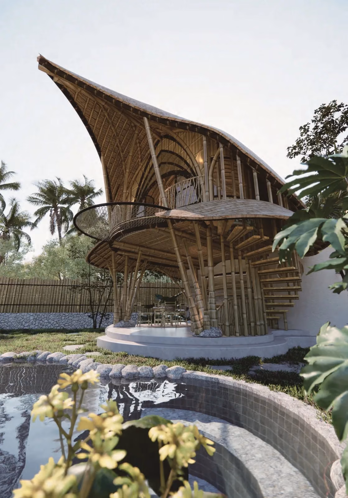 Boutique Bamboo-Style Villa In Payangan Surrounded By Rice Field View — photo 1
