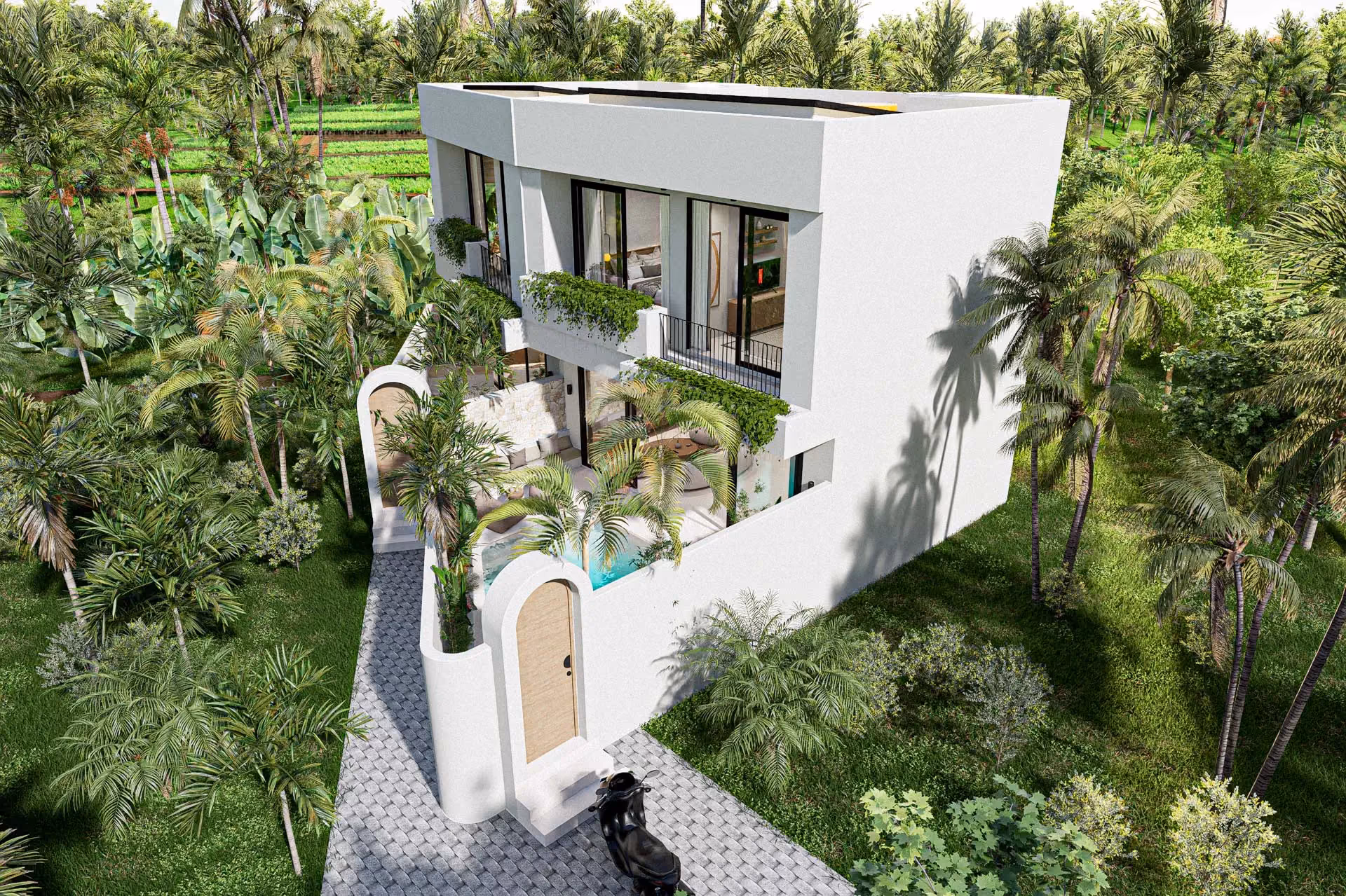 Pererenan Investment Villa Opportunity With High Roi And Ricefield View — photo 1